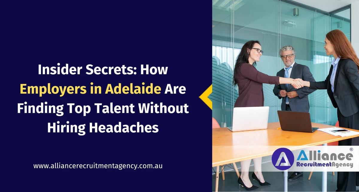 Recruiter and employer finalizing hiring process in Adelaide office