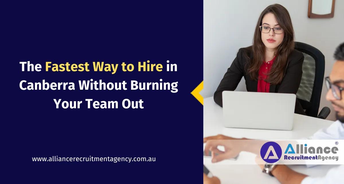 HR team using staffing agency in Canberra for quick recruitment
